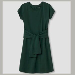 Universal Standard - Misa Jersey Tie Dress | Size 3XS (2-4) | Deep Emerald Green